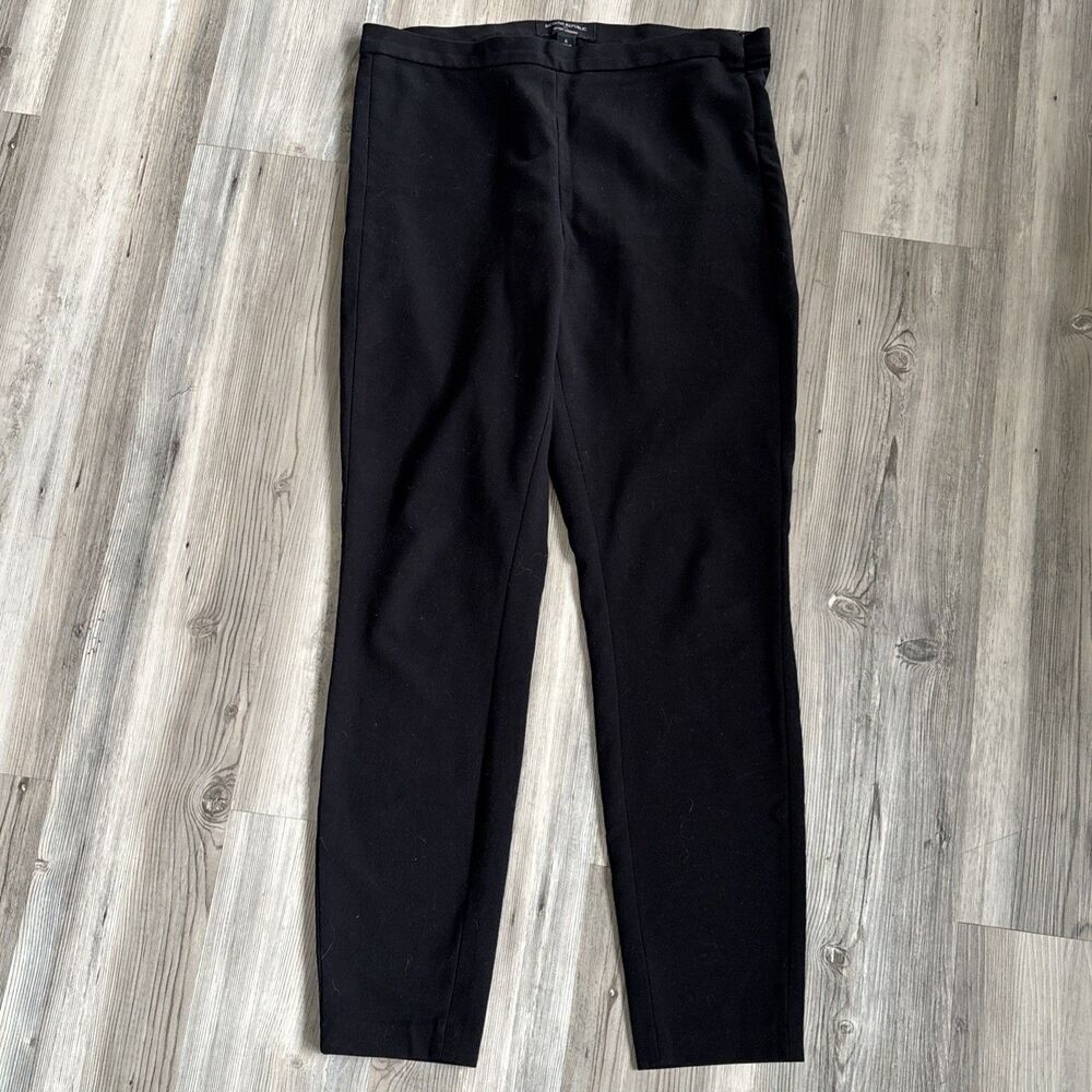 Banana Republic Devon Legging Ankle Pants Womens  Black Side Zip Size 6